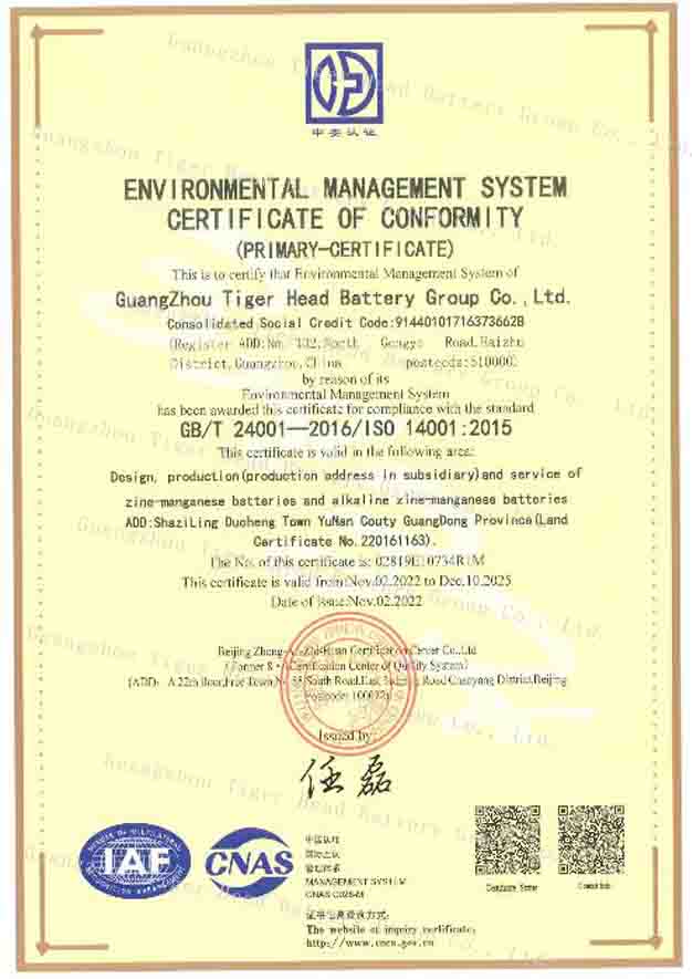 Tiger Head Battery успешно прошла сертификационный аудит ISO