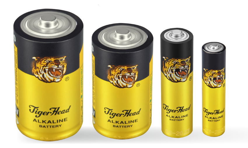 Щелочная батарея Tiger-head-разного-размера